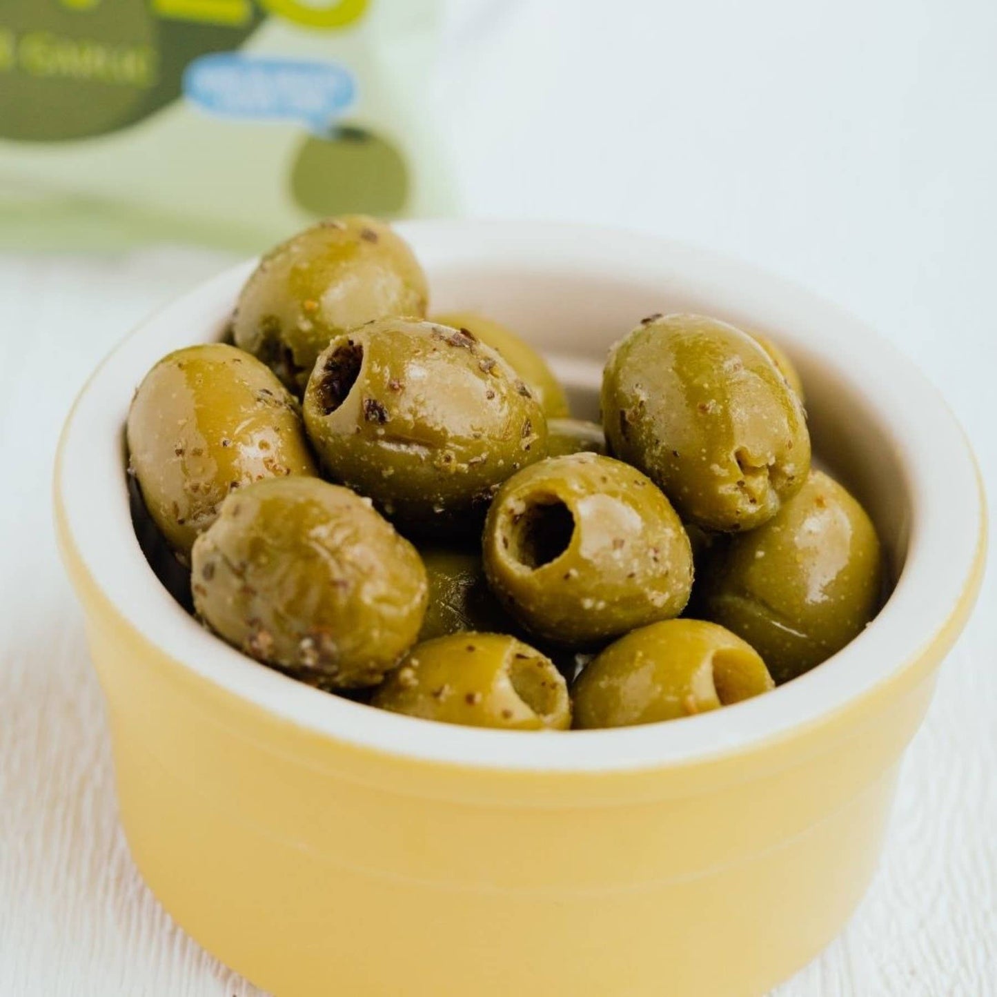 Oloves -  Basil & Garlic Pitted Green Olives 1.1oz