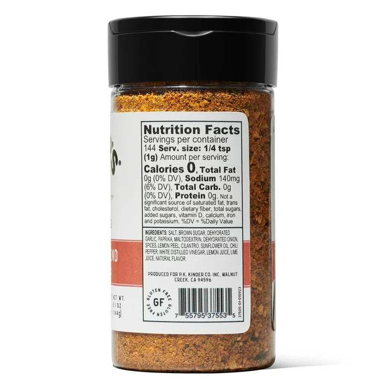 Kinder's The Fajita Blend Seasoning with Citrus and Garlic, 5.1oz