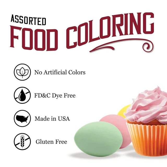 Watkins Assorted Food Coloring, 1.2 fl oz