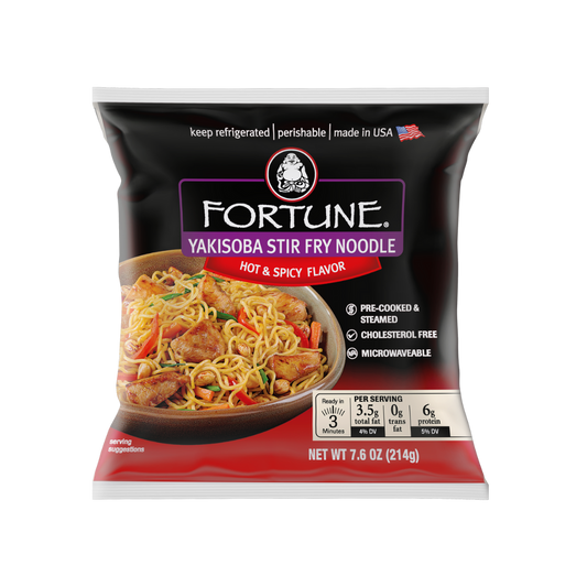 Fortune Yakisoba Stir Fry Noodle Hot & Spicy Flavor 7.6oz