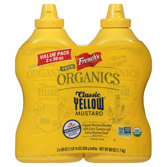 French's True Organic Mustard, 30 oz, 2-count