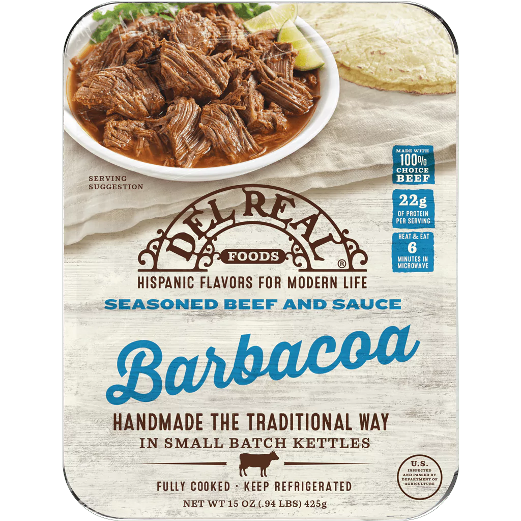 Del Real Foods BEEF BARBACOA 15oz