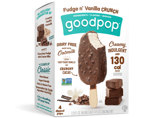 goodpop - Fudge n' Vanilla Crunch 4 pk