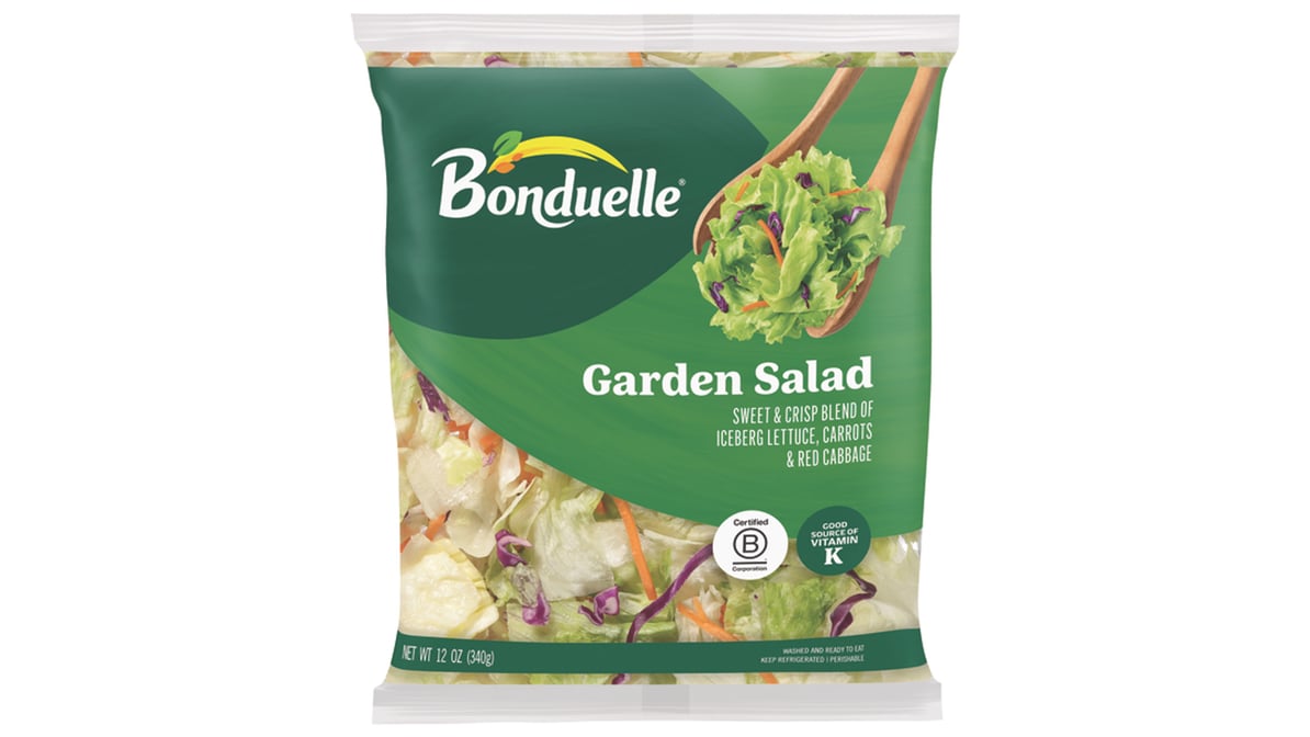 Ready Pac Bistro Garden Salad, Iceberg Lettuce, Carrots, and Red Cabbage, 12 oz