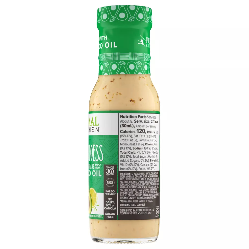 Primal Kitchen Green Goddess Dressing with Avocado Oil - 8fl oz