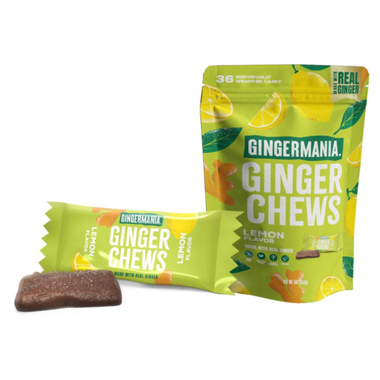 Gingermania Ginger Chews Lemon Flavor, 50 oz