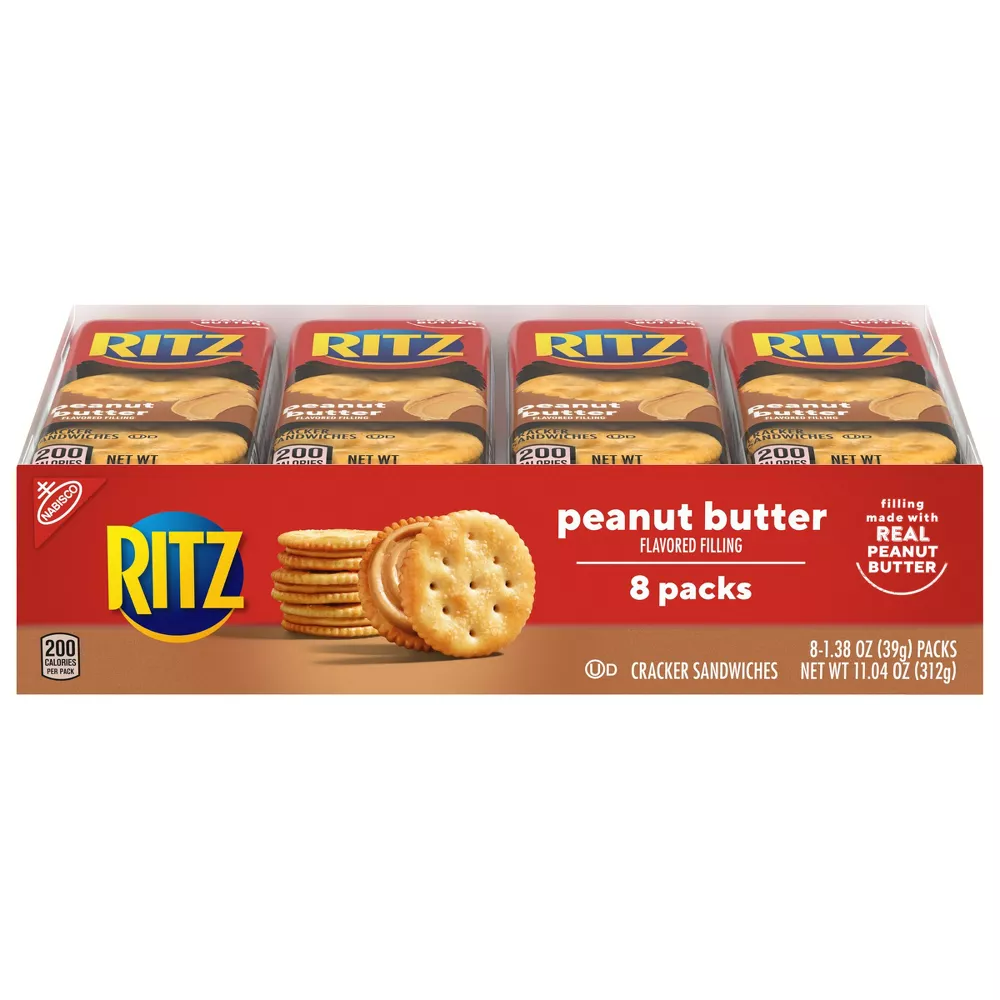 Ritz Cracker Sandwiches with Peanut Butter | 8 count