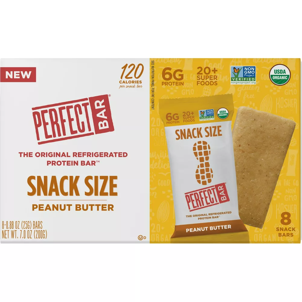 Perfect Bar Peanut Butter Snack Size Protein Bars - 7oz/8ct