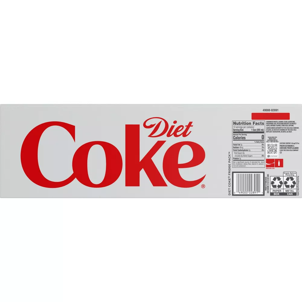 Diet Coke - 12pk/12 fl oz Cans