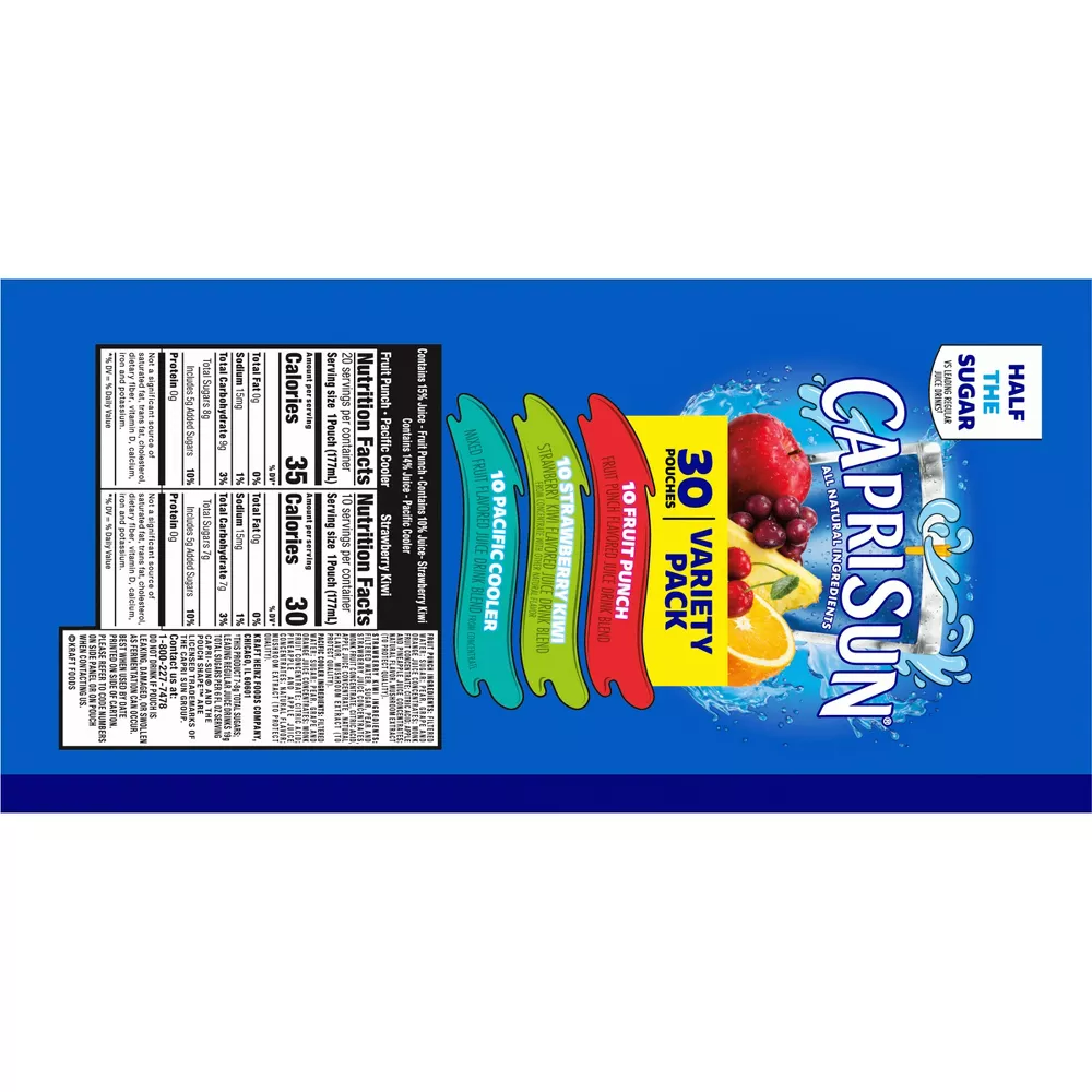 Capri Sun Variety Pack - 30pk/6 fl oz Pouches