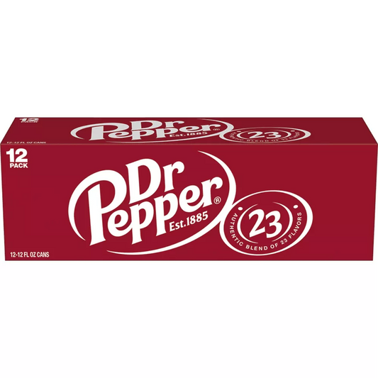 Dr Pepper Soda - 12pk/12 fl oz Cans