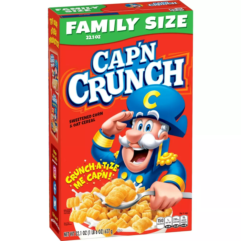 Cap'n Crunch Original Family Size Cereal - 22.1oz