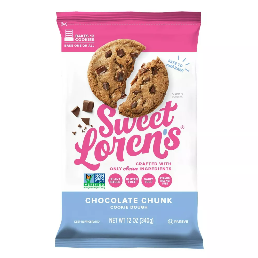 Sweet Loren's Gluten Free Vegan Chocolate Chunk Cookie Dough - 12oz