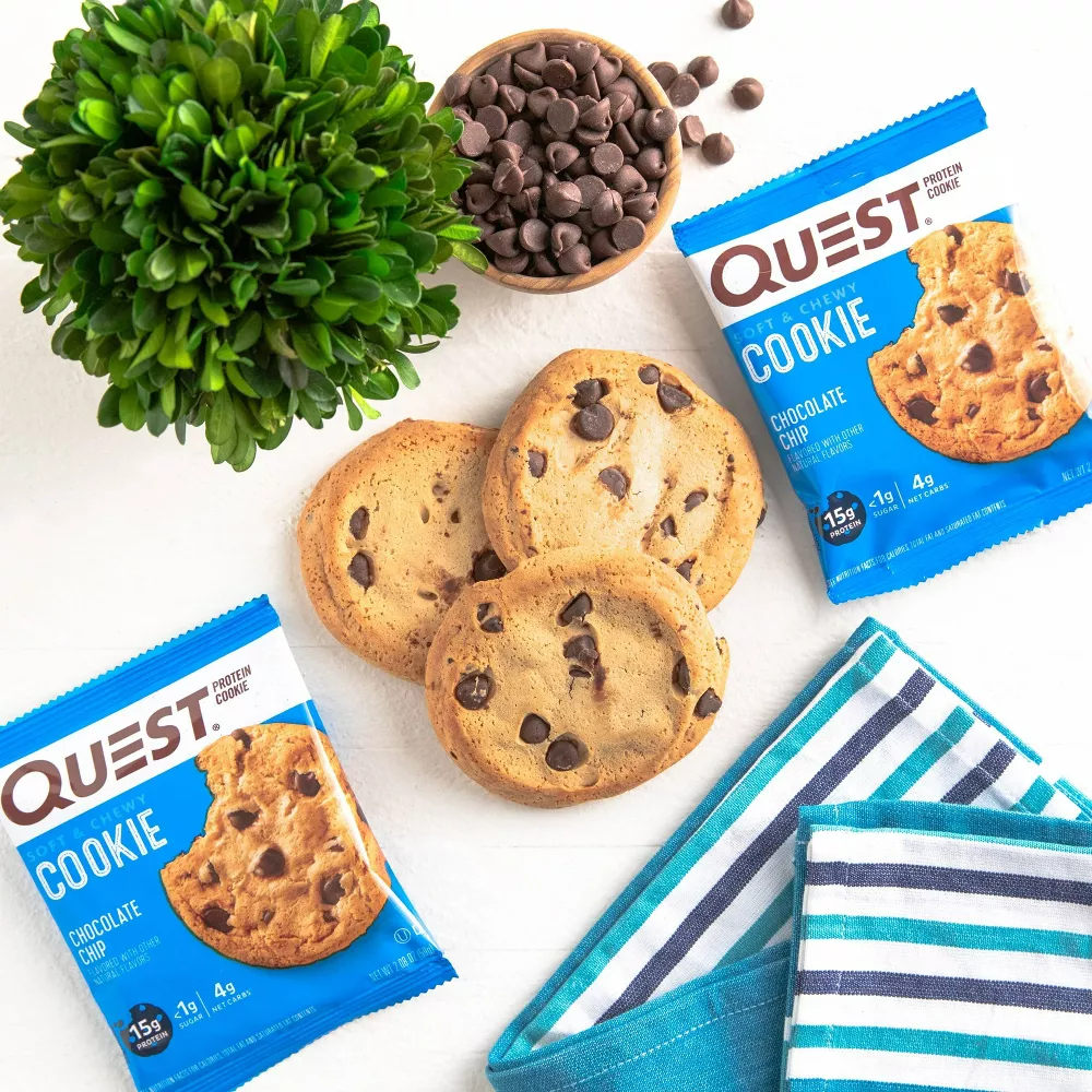 Quest Nutrition 15g Protein Cookie - Chocolate Chip Cookie, 4 count