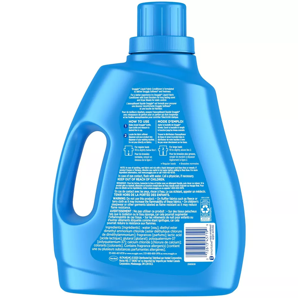 Snuggle Liquid Fabric Softener - Blue Sparkle - 96 fl oz