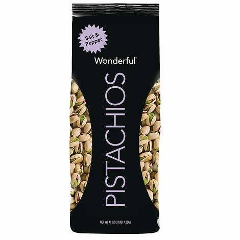 Wonderful Pistachios, Salt & Pepper, 3 lbs