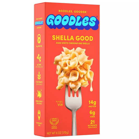 Goodles Shella Good Aged White Cheddar Protein Mac & Cheese - 6oz