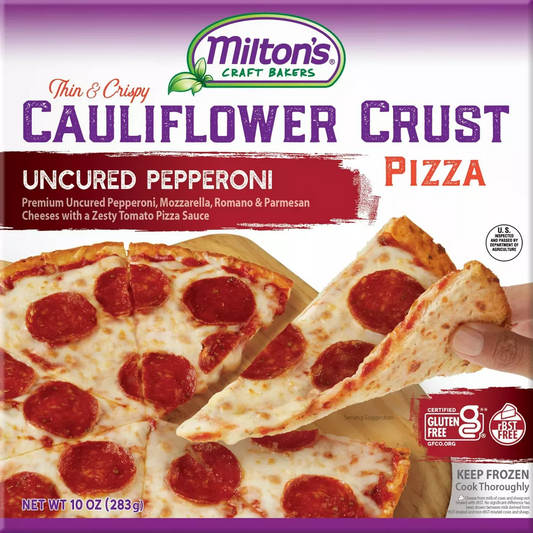 Milton's Frozen Uncured Pepperoni Cauliflower Crust Pizza - 10oz