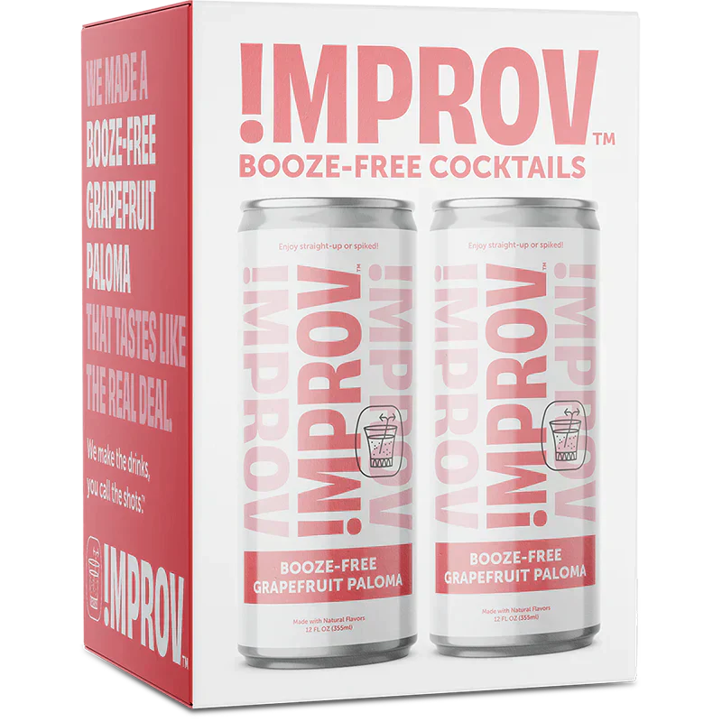 !MPROV Booze-Free Grapefruit Paloma, 4 pack