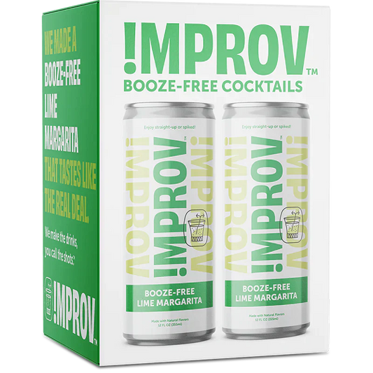 !MPROV Booze-Free Lime Margarita, 4 pack