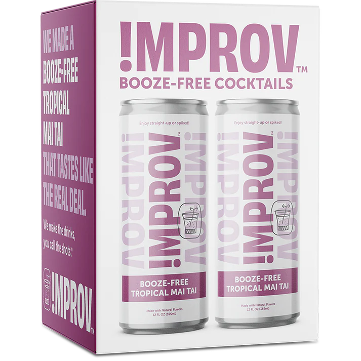 !MPROV Booze-Free Tropical Mai Tai, 4 pack