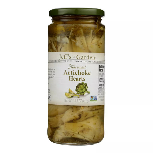 Jeff's Garden Marinated Artichoke Hearts, 14.5 oz