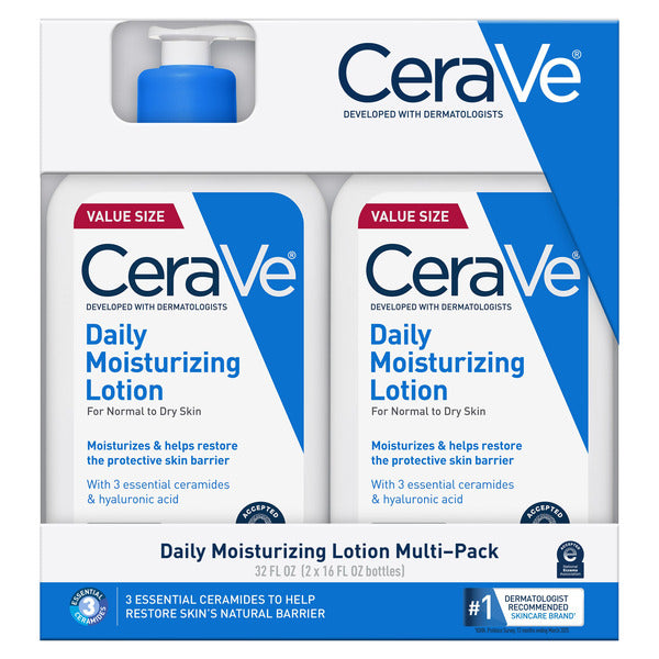 Cerave Daily Moisturizing Lotion, 16 fl oz, 2-count