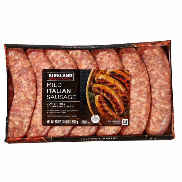 Kirkland Signature Mild Italian Sausage, 3.5 lbs