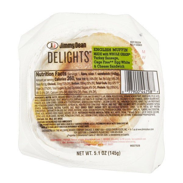 Jimmy Dean Delights English Muffins, 5.1 oz, 12-count