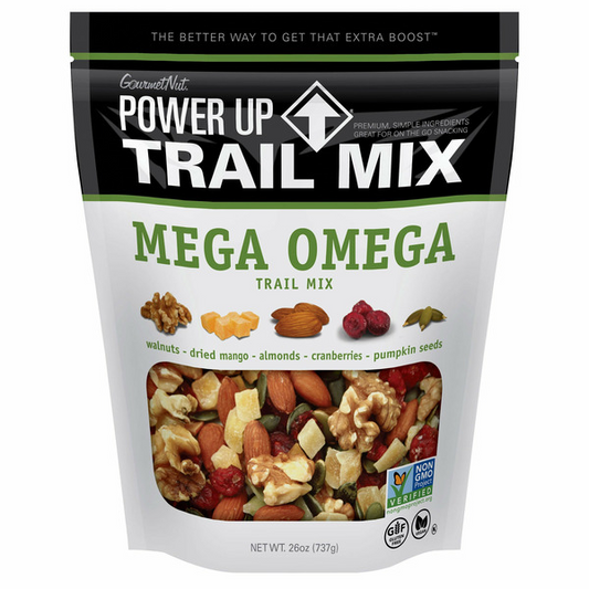 Gourmet Nut Power Up Trail Mix, Mega Omega, 26 oz