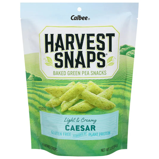 Harvest Snaps Baked Green Pea Snacks Light & Creamy Caesar 3.3oz