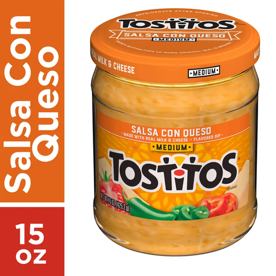 Tostitos Salsa Con Queso Medium 15 oz