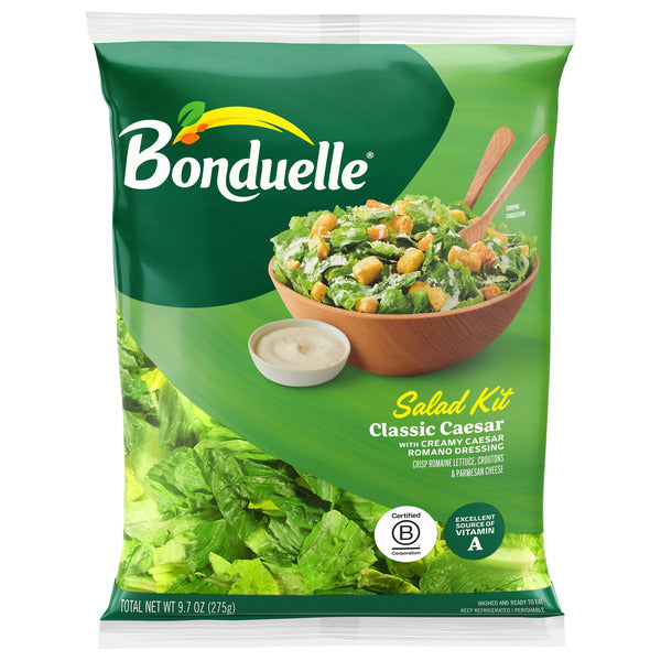 Ready Pac Bistro Classic Caesar Salad Kit Bag, with Classic Caesar Dressing, 10 oz