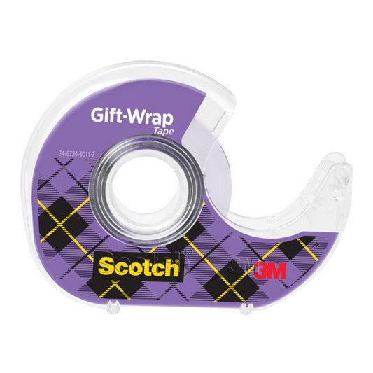 Scotch Magic Tape and Gift-Wrap Tape with Dispenser, 3/4" x 1100", Clear, 6 ct