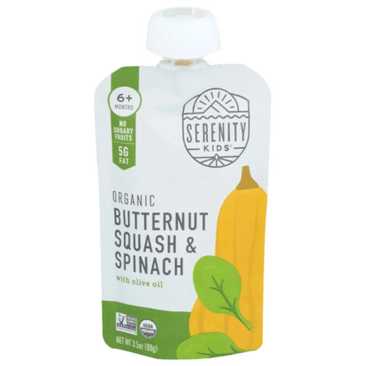 Serenity Kids Organic Butternut Squash & Spinach Smoothies 3.5 oz