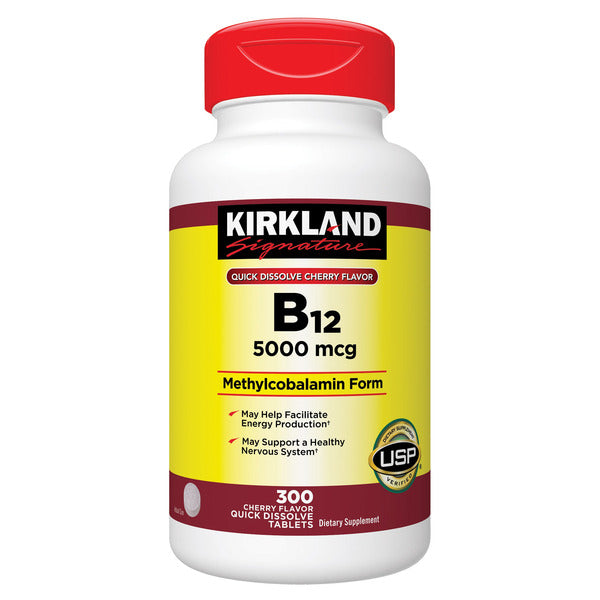 Kirkland Signature Quick Dissolve B-12 5000 mcg, 300 Tablets