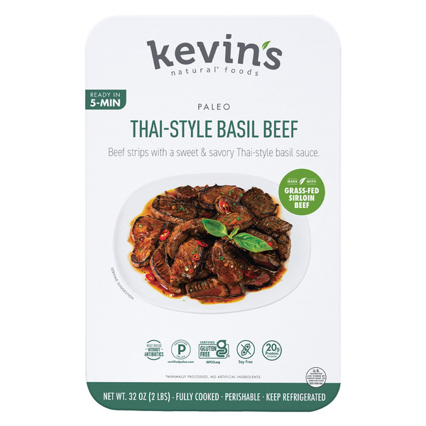 Kevin's Natural Foods Thai-Style Basil Beef, 32 oz