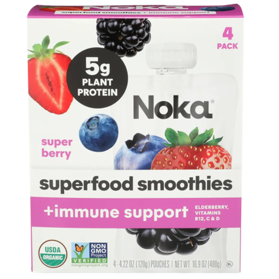 Noka Super Berry Superfood Smoothies - 4 pack