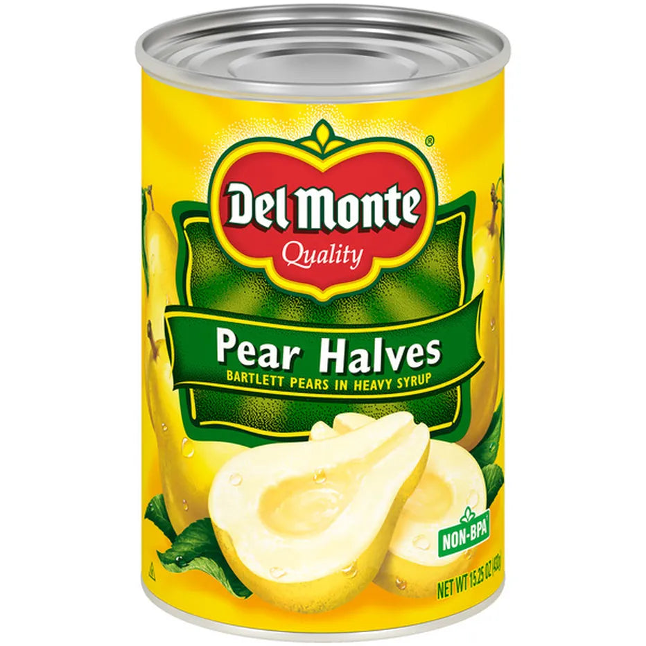 Del Monte Pear Halves In Juice - 15OZ