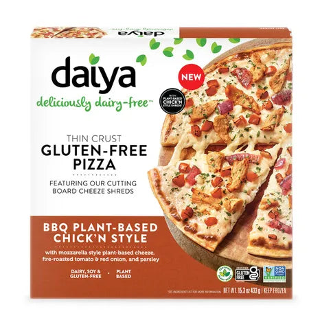 Daiya Thin Crust Gluten Free BBQ Plant-Based Chick'n Style Pizza 15.3oz