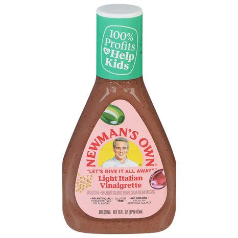 Newman's Own Light Italian Vinaigrette Dressing, 16 oz