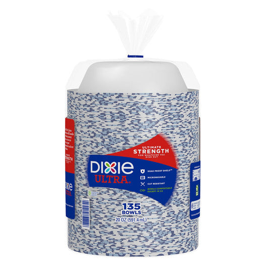 Dixie Ultra 20 oz Paper Bowl, 135-count