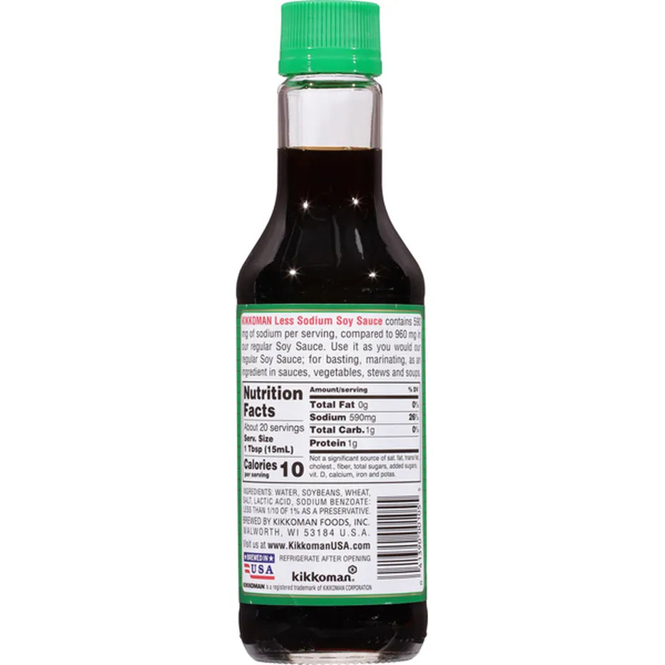 Kikkoman Less Sodium Soy Sauce 10 FL oz