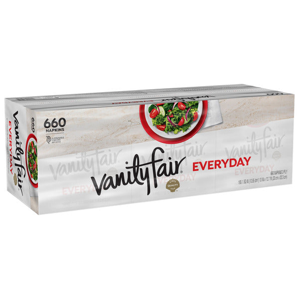 Vanity Fair 2-Ply Everyday Napkins, 660 Count