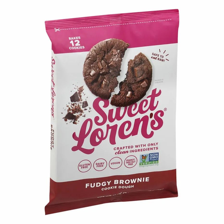 Sweet Lorens Gluten Free Fudgy Brownie Cookie Dough - 12 Oz