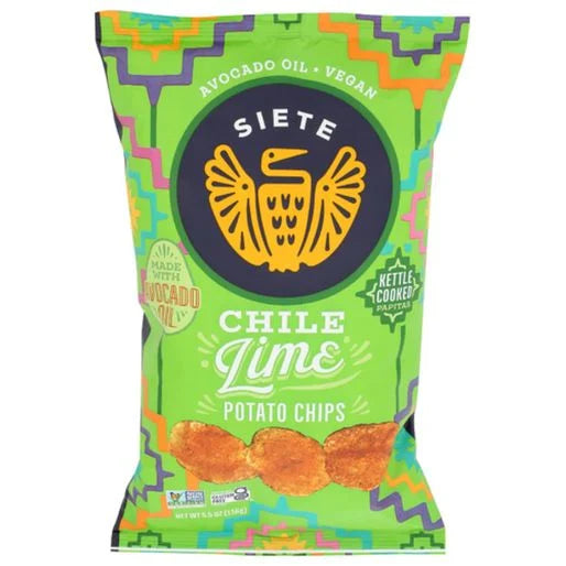 Siete Chili Lime Kettle Cooked Potato Chips 5.5 oz