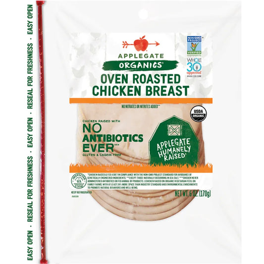 Applegate Organic Oven Roasted Chicken Breast 6oz