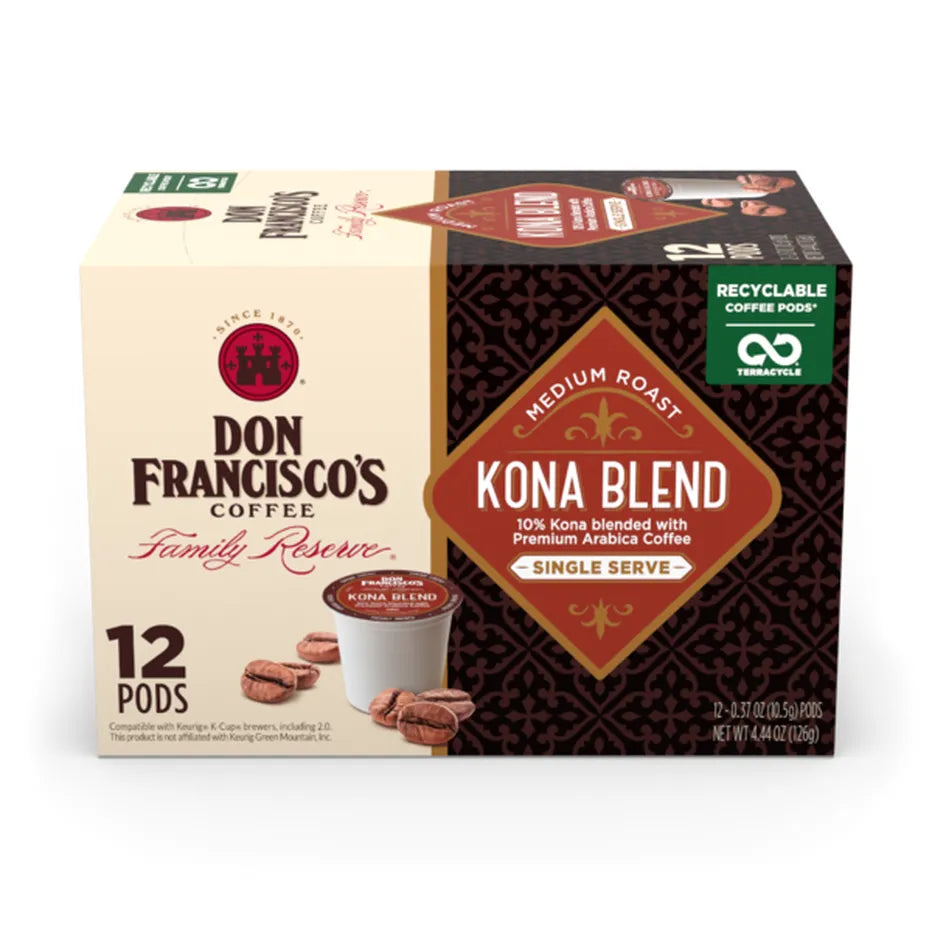 Don Francisco Kona Blend Coffee - 12 pods