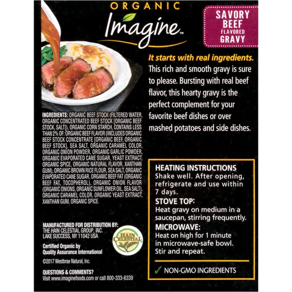 Imagine Foods Organic Savory Beef Gravy 13.5 oz