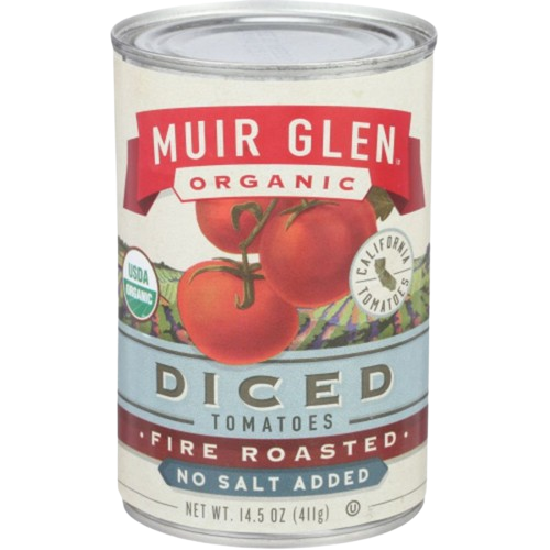 Muir Glen Organic Fire Roasted Diced Tomatoes No Salt Added - 14.5oz